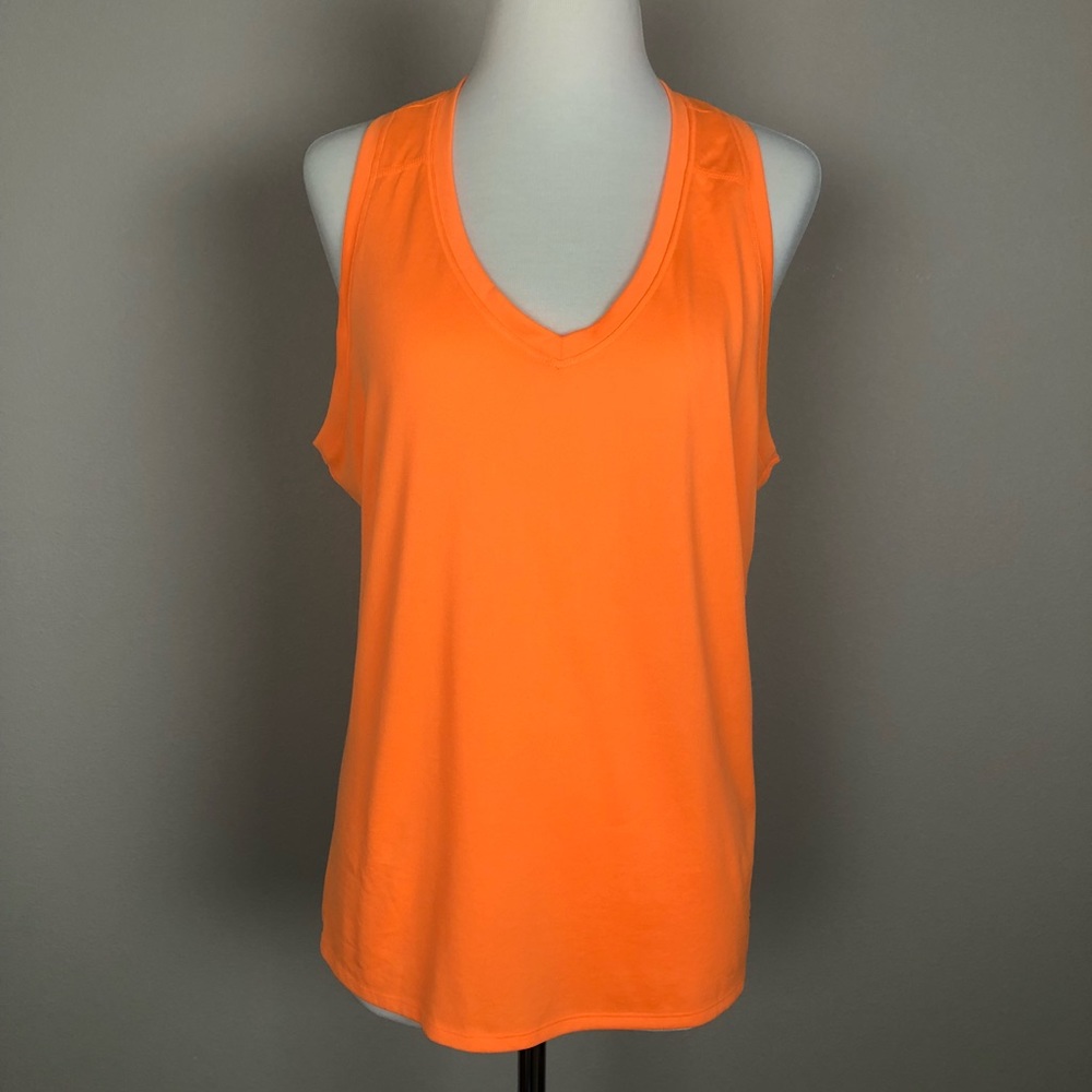 The North Face Racer Back Tank Bright Orange Sz XL